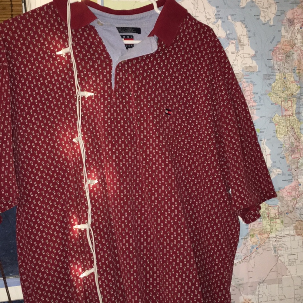 Vintage Nineties Tommy Hilfiger all over Logo Polo